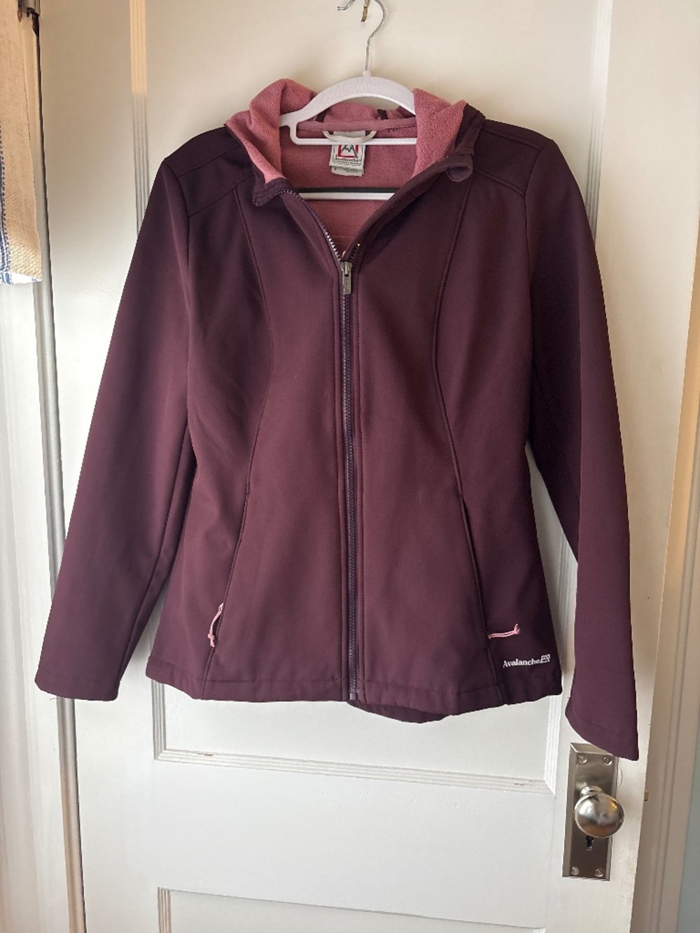 Avalanche Burgundy Hooded Jacket, Fleece lining, Sz S, EUC